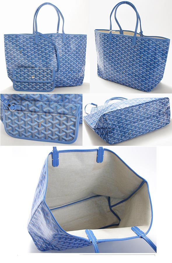 ゴヤール GOYARDコピー品は激安販売/サンルイPM/トート/バッグ/ライトブルーAMALOUISPM10 - 商品画像 4