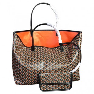 GOYARDスーパーコピー ゴヤール サンルイ クレールヴォア PM SAC SAINT LOUIS CLAIRE VOIE オレンジ 黒 ショッパー リボン ラッピング Goyard2020007
