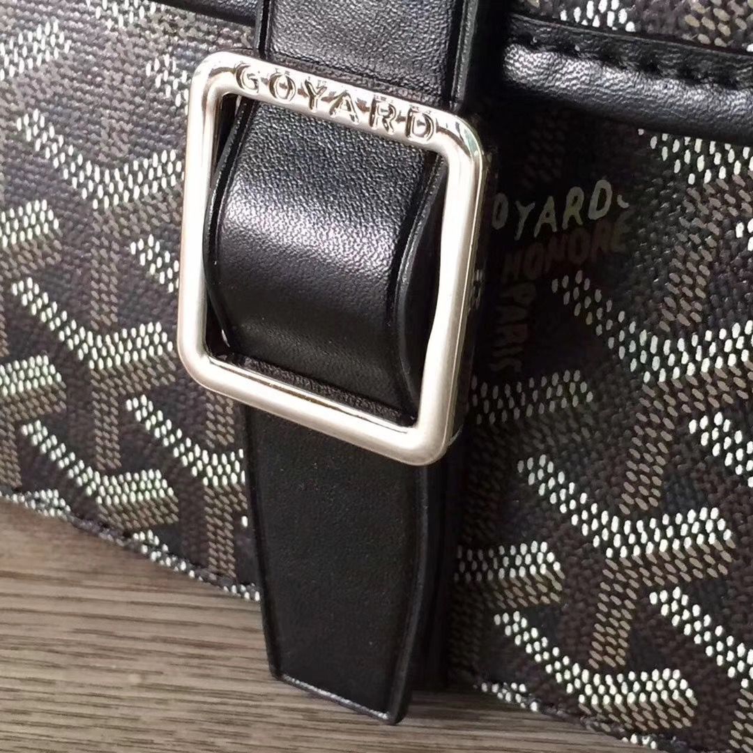 ゴヤールコピー ベルヴェデール ユニセックス ショルダーバッグ ブラック/ブラウン×シルバー金具 Goyard2020010 - 商品画像 3