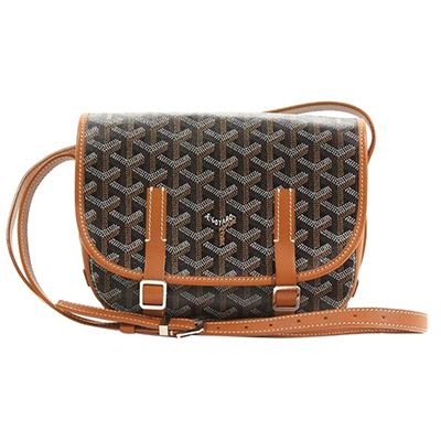 ゴヤールスーパーコピー ベルヴェデール ユニセックス ショルダーバッグ ブラック/ブラウン×シルバー金具 Goyard2020012 - 商品画像 8