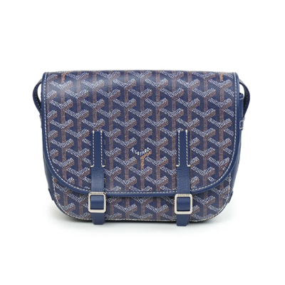 GOYARDコピー ベルヴェデール ユニセックス ショルダーバッグ ネイビー×シルバー金具 Goyard2020014 - 商品画像 8
