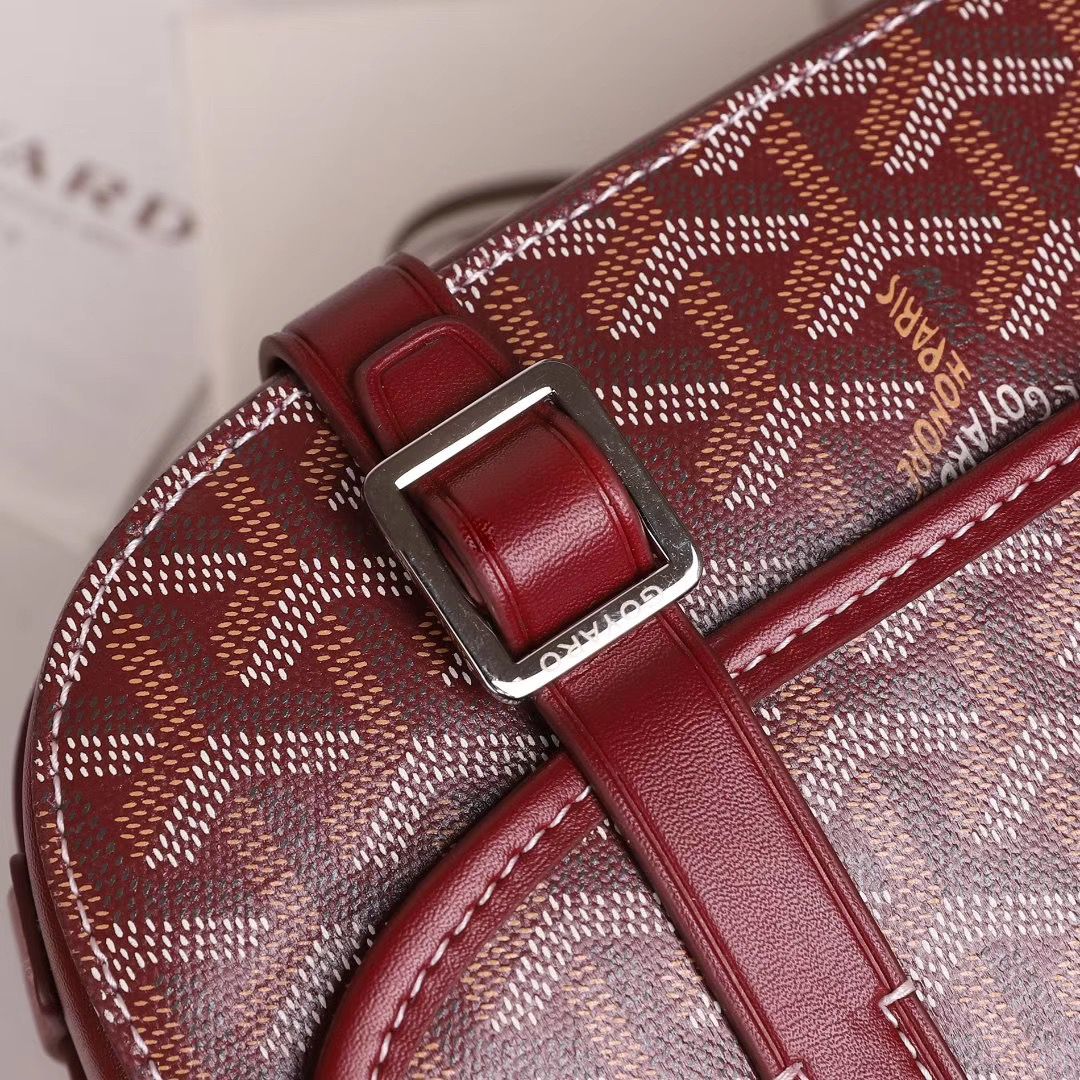 スーパーコピーゴヤール ベルヴェデール ユニセックス ショルダーバッグ 赤×シルバー金具 Goyard2020013 - 商品画像 1