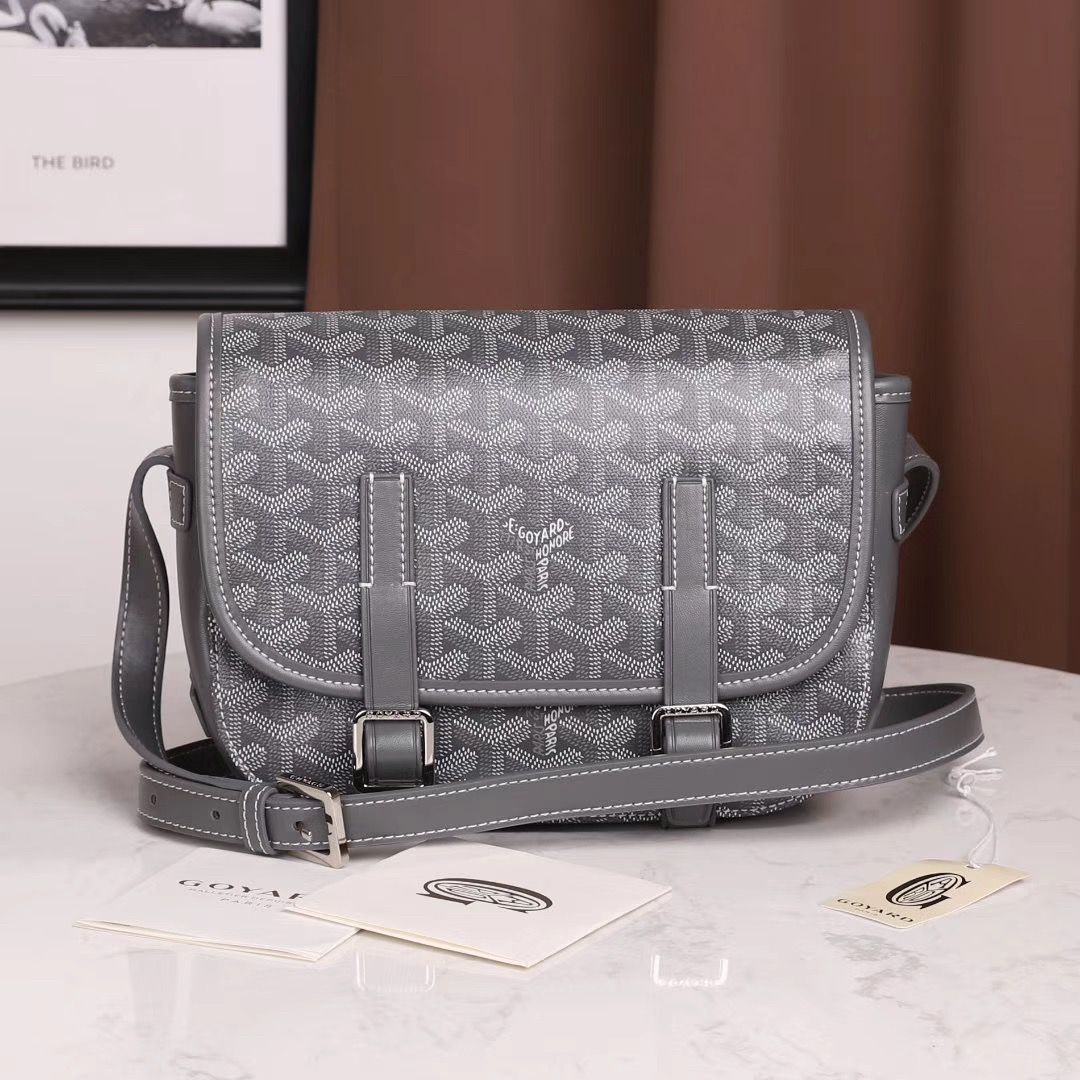 GOYARD ゴヤール ベルヴェデール ユニセックス ショルダーバッグ グレー×シルバー金具 Goyard2020016 - 商品画像 4