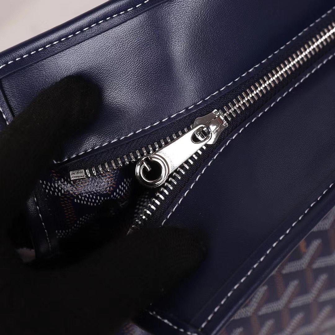 ゴヤールコピー goyard ゴマルキーズ トートバッグ PVC×カーフ マリンブルー ショルダーバッグ ハンドバッグ Goyard2020021 - 商品画像 7