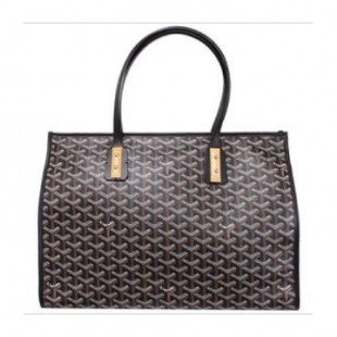 ゴヤールスーパーコピー ゴマルキーズ トートバッグ PVC×カーフ ブラック ショルダーバッグ ハンドバッグ Goyard2020023