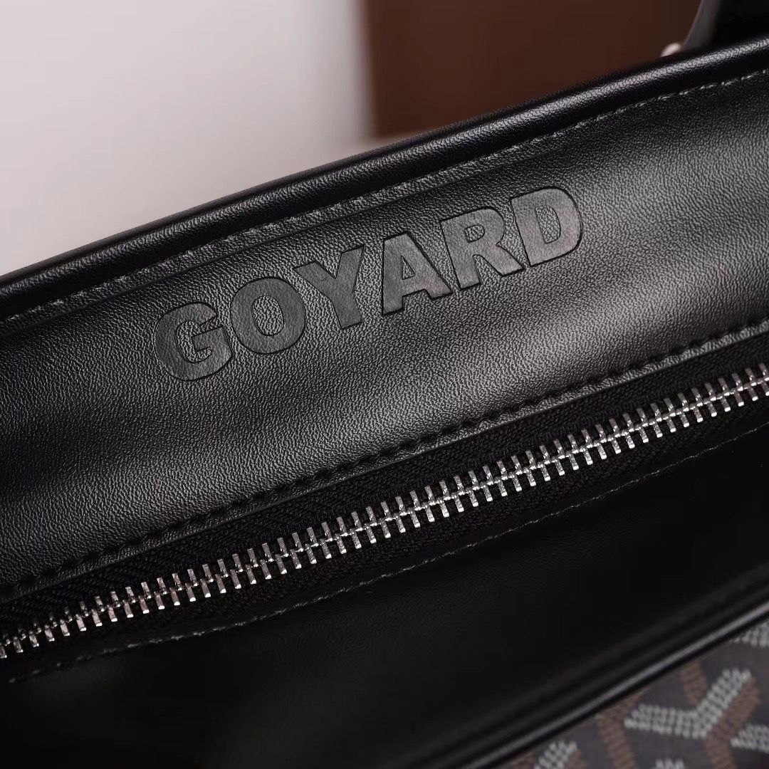 ゴヤールスーパーコピー ゴマルキーズ トートバッグ PVC×カーフ ブラック ショルダーバッグ ハンドバッグ Goyard2020023 - 商品画像 7