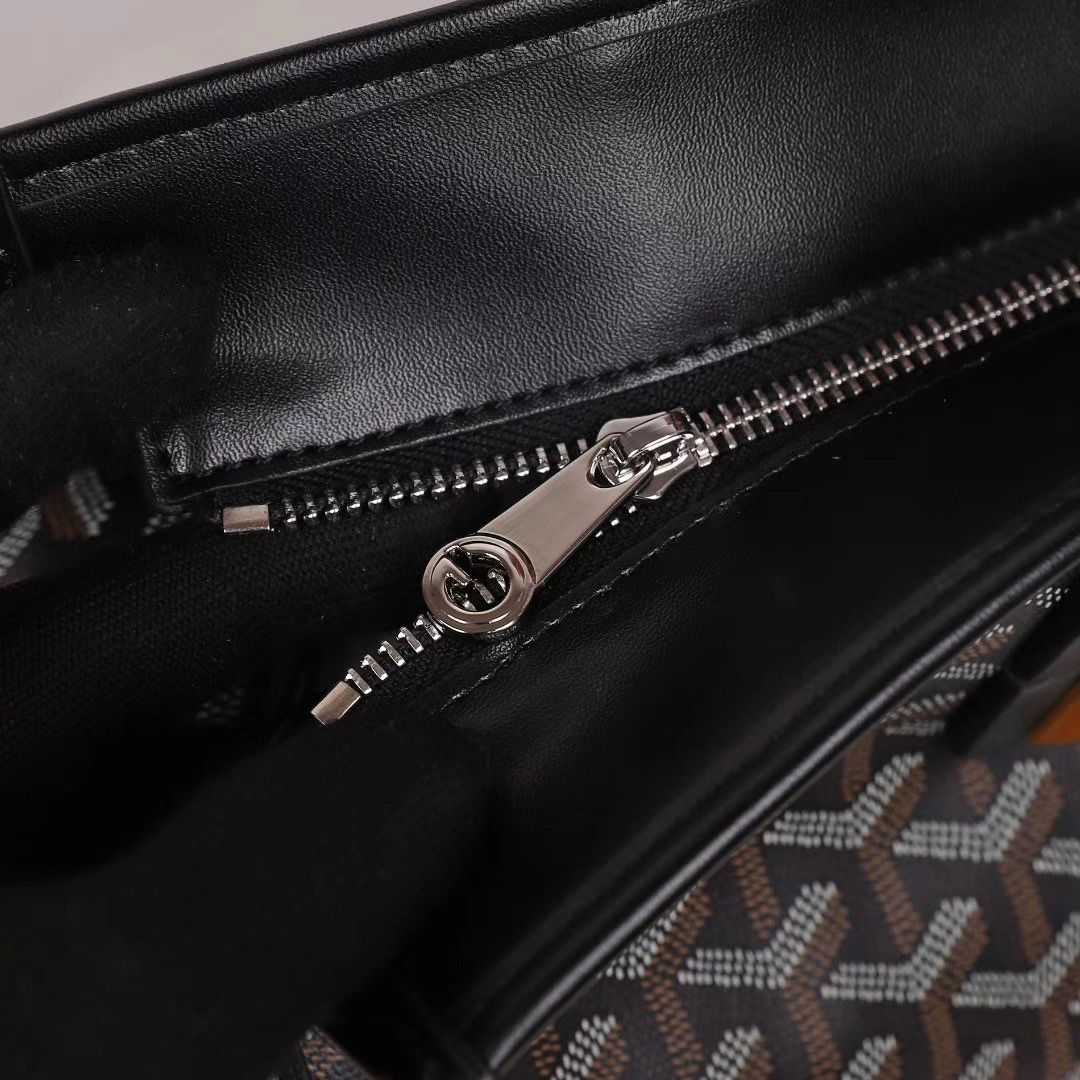 ゴヤールスーパーコピー ゴマルキーズ トートバッグ PVC×カーフ ブラック ショルダーバッグ ハンドバッグ Goyard2020023 - 商品画像 3