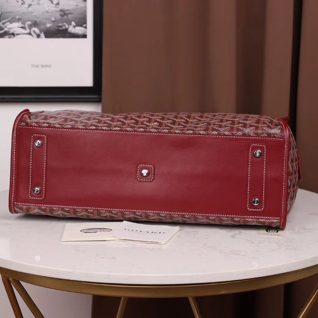 ゴヤールコピーゴマルキーズ トートバッグ PVC×カーフ ルージュレッド ショルダーバッグ ハンドバッグ Goyard2020024 - 商品画像 1