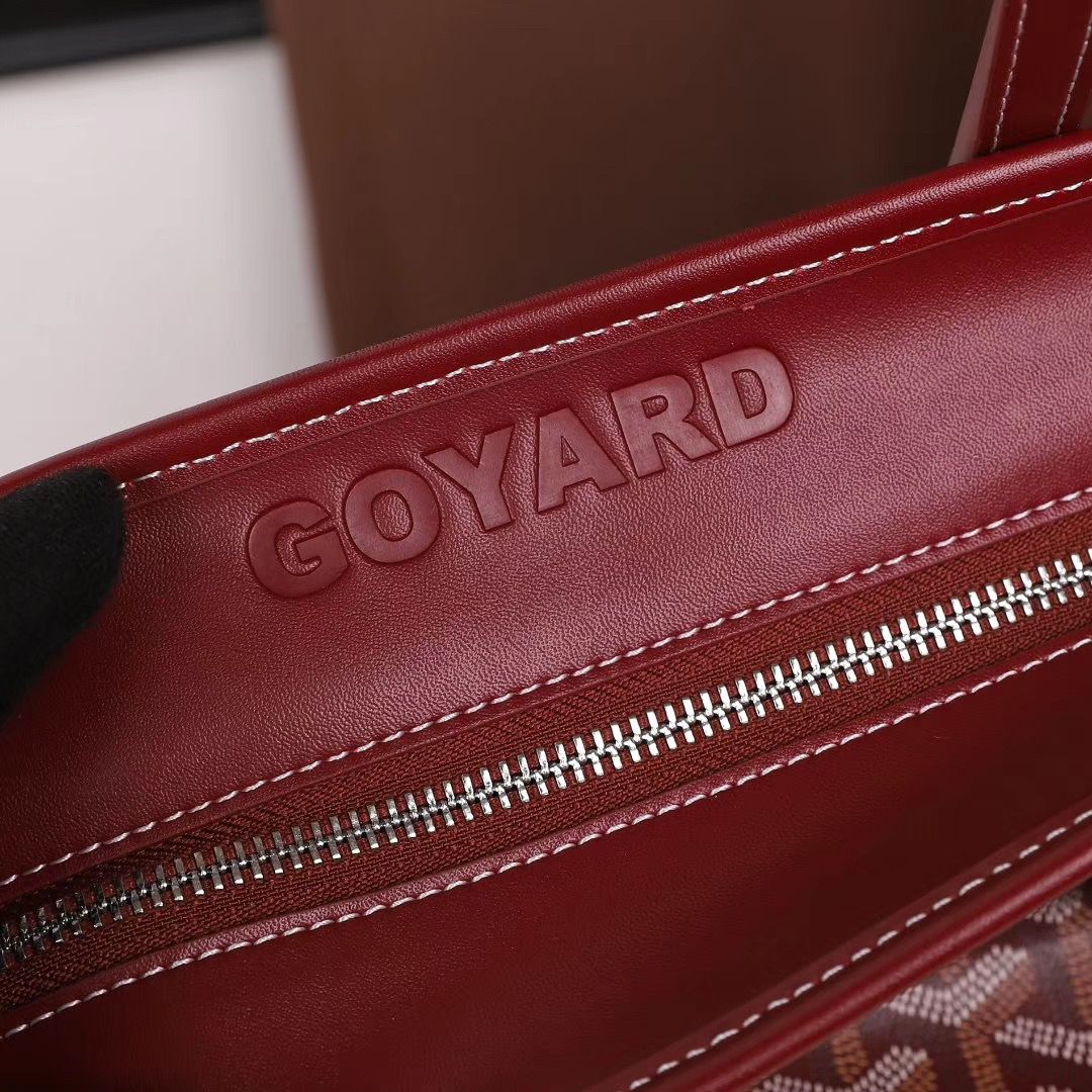 ゴヤールコピーゴマルキーズ トートバッグ PVC×カーフ ルージュレッド ショルダーバッグ ハンドバッグ Goyard2020024 - 商品画像 5