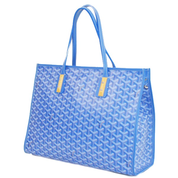 ゴヤールコピー ゴマルキーズ トートバッグ PVC×カーフ ブルー(青) ショルダーバッグ ハンドバッグ Goyard2020027 - 商品画像 3