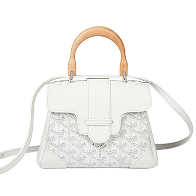 ゴヤールスーパーコピー サイゴン ミニ ハンドバッグ 2WAY ショルダー 白 レア ヘリンボーン レディース GOYARD SAIGON MINI Goyard2020030 - 商品画像 8