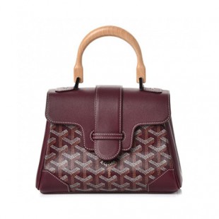 ゴヤールコピー サイゴン ミニ ハンドバッグ 2WAY ショルダー ブルゴーニュ レア ヘリンボーン レディース GOYARD SAIGON MINI Goyard2020031 - 商品画像 2