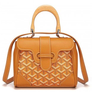 ゴヤールスーパーコピー サイゴン ミニ ハンドバッグ 2WAY ショルダー 黄 レア ヘリンボーン レディース GOYARD SAIGON MINI Goyard2020032