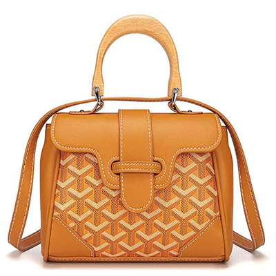 ゴヤールスーパーコピー サイゴン ミニ ハンドバッグ 2WAY ショルダー 黄 レア ヘリンボーン レディース GOYARD SAIGON MINI Goyard2020032 - 商品画像 7