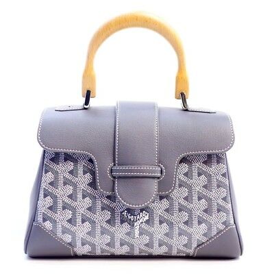 ゴヤール サイゴン ミニ ハンドバッグ 2WAY ショルダー グレー レア ヘリンボーン レディース GOYARD SAIGON MINI Goyard2020034 - 商品画像 5