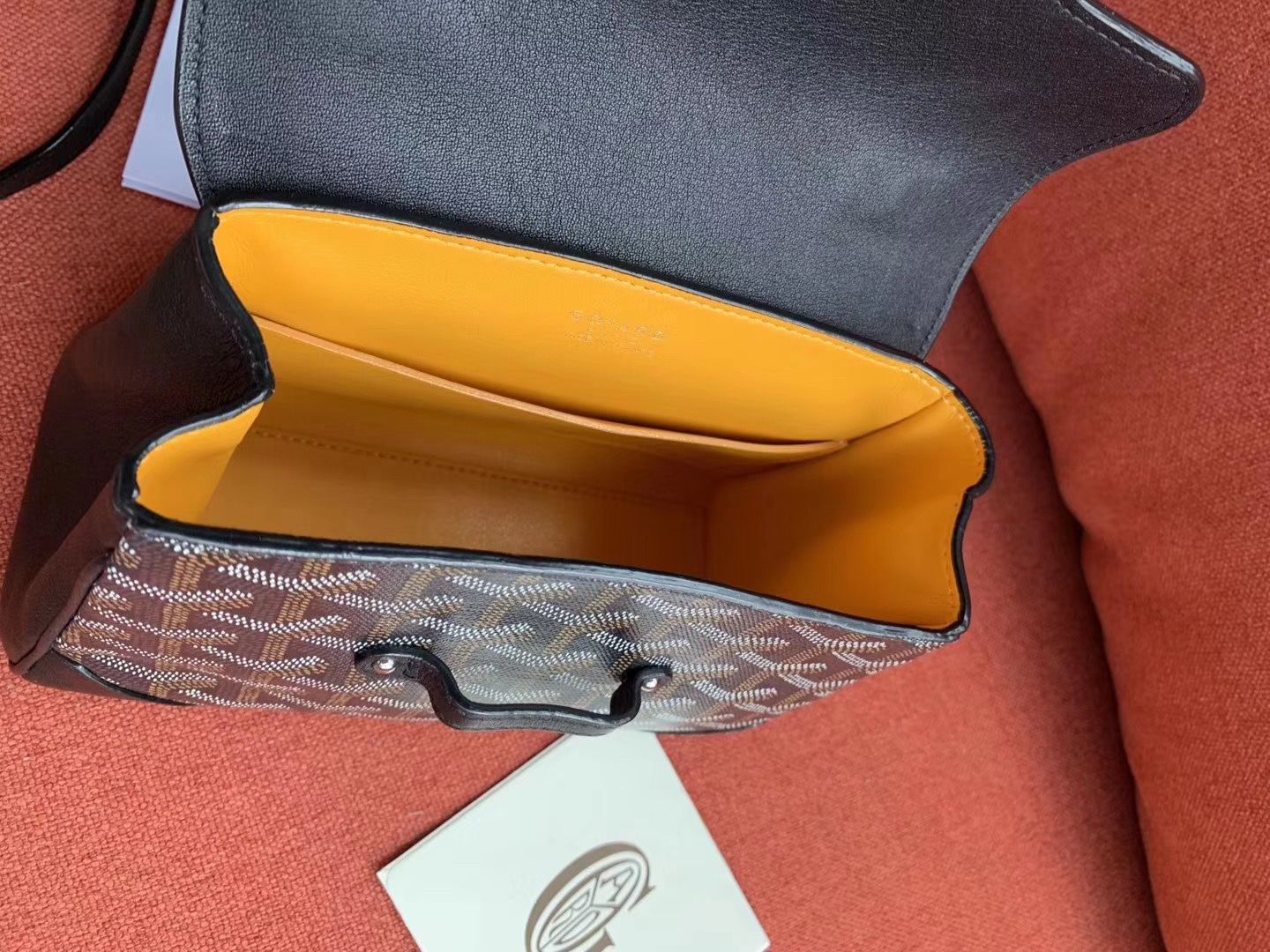 ゴヤール サイゴン ミニ ハンドバッグ 2WAY ショルダー 黒 レア ヘリンボーン レディース GOYARD SAIGON MINI Goyard2020035 - 商品画像 3