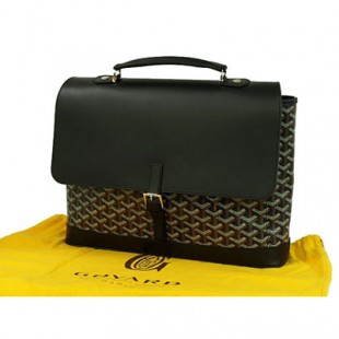 スーパーコピーゴヤール シタダン ビジネスバッグ ブラック/ブラウン PVC/レザー Goyard2020041