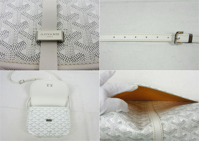 ゴヤールコピー ベルヴェデール SAC BELVEDELE 2 PM レザー、ホワイト×グレー ショルダーバッグ Goyard2020049 - 商品画像 5
