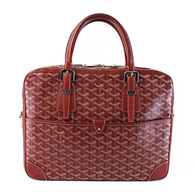 GOYARDスーパーコピー ゴヤール アンバサードMM ビジネスバッグ ブリーフケース 書類かばん 赤 レッド ヘリンボーン Goyard2020059 - 商品画像 6