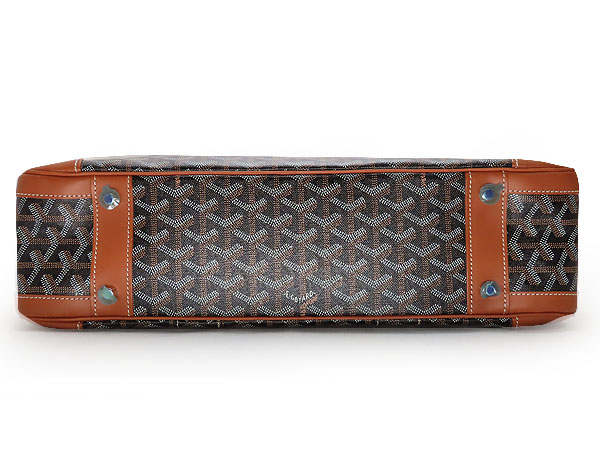 スーパーコピーゴヤール GOYARD アンバサード MM ブリーフケース ビジネスバッグ 書類かばん ブラック ブラウン PVC レザー AMAAMBASS Goyard2020060 - 商品画像 1