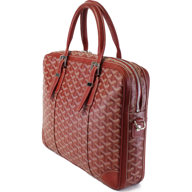 GOYARDスーパーコピー ゴヤール アンバサードMM ビジネスバッグ ブリーフケース 書類かばん 赤 レッド ヘリンボーン Goyard2020059 - 商品画像 5
