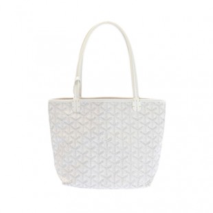 ゴヤール トートバッグ サンルイ ジュニア ホワイト 白 ポーチ付き Goyard2020067
