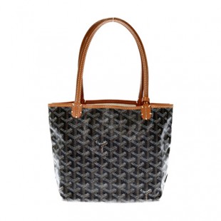 ゴヤール トートバッグ サンルイ ジュニア ブラック 黒 ブラウン ポーチ付き Goyard2020071