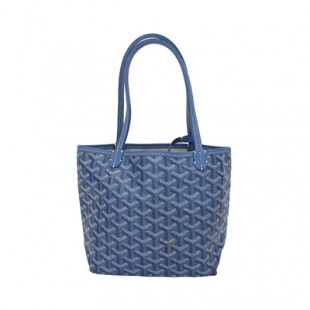 ゴヤールスーパーコピー トートバッグ サンルイジュニア ブルー ポーチ付き Goyard2020072