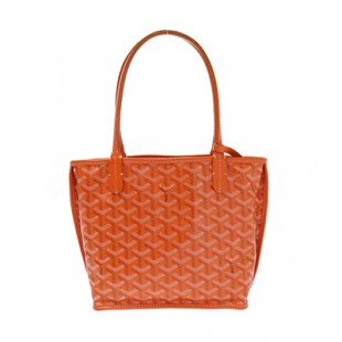 ゴヤールスーパーコピー トートバッグ アンジュ ミニ リバーシブル オレンジ ポーチ付き Goyard2020074