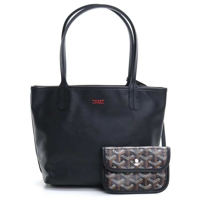 スーパーコピーゴヤール アンジュ ANJOU MINI トートバッグ リバーシブル 黒 ショッパーリボン付き サンルイ Goyard2020077 - 商品画像 4