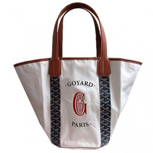 GOYARD ゴヤールコピー 「BELHARRA」 マーカージュ トート バッグ ネイビー 紺 キャンバス リバーシブル ショッパーリボンのラッピング Goyard2020081