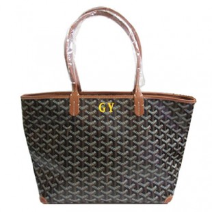 GOYARD ゴヤールコピー アルトワ PM ナチュラル 黒 GY イエロー マーカージュ トート バッグ ショッパー リボン ラッピング Goyard2020083