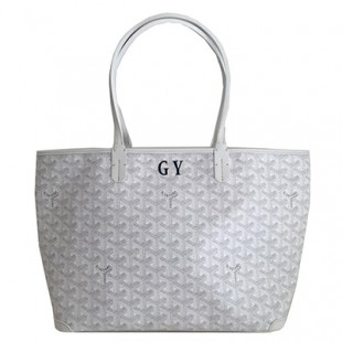 GOYARD ゴヤール 「アルトワ」 白 ホワイト マーカージュ入 GY トート バッグ Goyard2020085