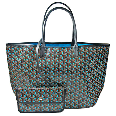 GOYARD ゴヤールコピー サンルイ クレールヴォア PM SAC SAINT LOUIS CLAIRE VOIE ブルーターコイズ 水色 黒 Turquoise ショッパー リボン ラッピング Goyard2020087 - 商品画像 7