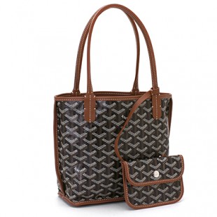 ゴヤールコピー GOYARD アンジュミニ ANJOU MINI トートバッグ ブラック ナチュラル Goyard2020094