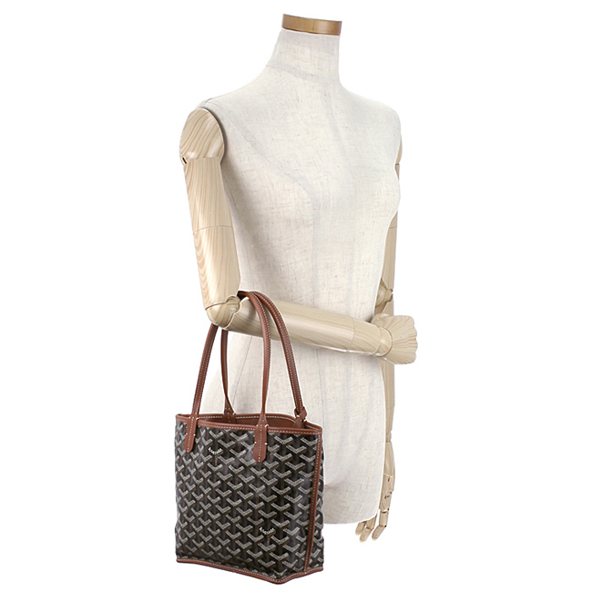 ゴヤールコピー GOYARD アンジュミニ ANJOU MINI トートバッグ ブラック ナチュラル Goyard2020094 - 商品画像 1