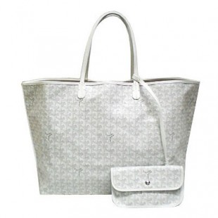 ゴヤール バッグ 定番 GOYARD トートバッグ サンルイGM ホワイトgeya2201