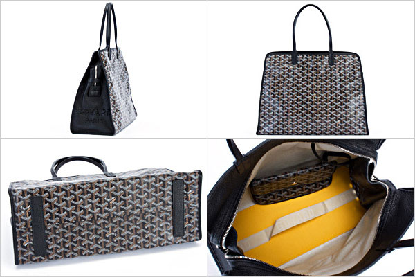 ゴヤール GOYARD ペット用 キャリーバッグ ボストンバッグ 犬 猫 ヘリンボーン ブラック(黒)×ブラック(黒)geya2209 - 商品画像 2