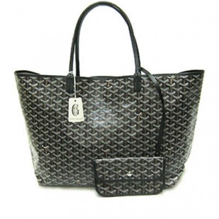 ゴヤールスーパーコピー バッグ 定番 GOYARD トートバッグ サンルイGM ブラックgeya2233