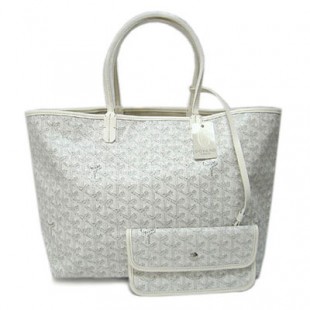 ゴヤール バッグ 定番 GOYARD トートバッグ サンルイPM ホワイトgeya2236