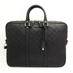 グッチブランドスーパーコピー ビジネスバッグ GUCCI ブリーフケース メンズ GG柄レザー/グッチ シマ ブラック 201480 BNX1G 1000