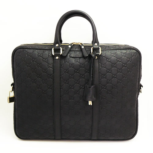 グッチブランドスーパーコピー ビジネスバッグ GUCCI ブリーフケース メンズ GG柄レザー/グッチ シマ ブラック 201480 BNX1G 1000 - 商品画像 3