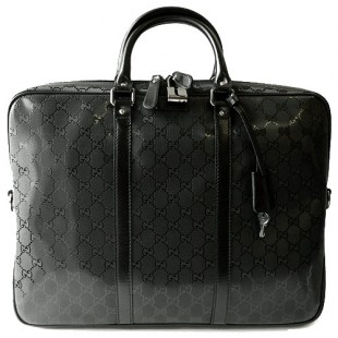 グッチバッグスーパーコピー GUCCI ビジネスバッグ/ブリーフケース GG柄 IMPRIMEE PVC /GGインプリメ ブラック 201480 FU49R 1000 - 商品画像 2