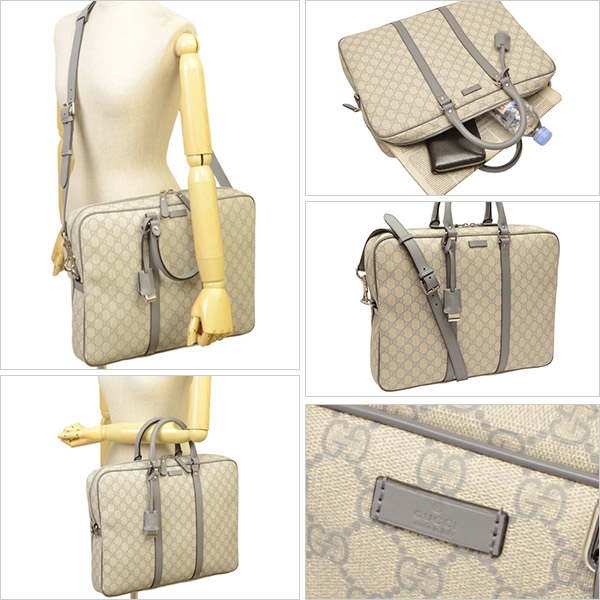 グッチスーパーコピー GUCCI 2Wayブリーフケース/ビジネスバッグ メンズ グレー/ライトグレー 208463kgdhn9891 - 商品画像 2