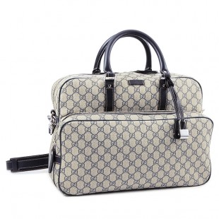 グッチバッグスーパーコピー GUCCI 246478 FP47N 4075 GGシュプリーム ショルダーバッグ ベージュ/ネイビー