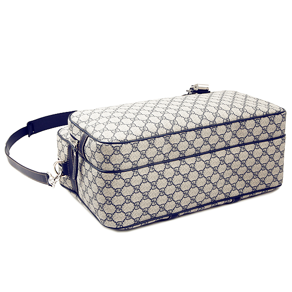 グッチバッグスーパーコピー GUCCI 246478 FP47N 4075 GGシュプリーム ショルダーバッグ ベージュ/ネイビー - 商品画像 3