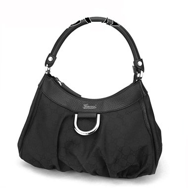 グッチブランドバッグコピー ショルダーバッグ GUCCI 265692 G1X9R 1001 バッグ GGロゴナイロンレザー レディース ブラック ブラック 黒 肩掛け Dリング GG ロゴ - 商品画像 3
