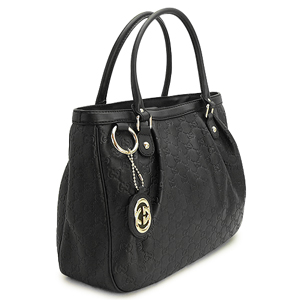 グッチバッグコピー トートバッグ GUCCI ショルダーバッグ SUKEY/スーキー GGチャーム GG柄レザー/グッチ シマ ブラック 296835 AA61G 1000 - 商品画像 3