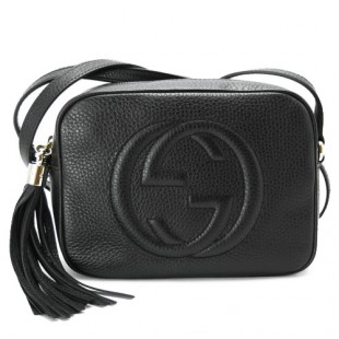 グッチスーパーコピー ショルダーバッグ GUCCI ななめがけバッグ SOHO/ソーホー レザー タッセルチャーム ブラック 308364 A7M0G 1000