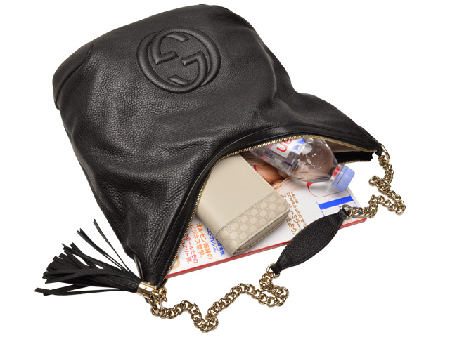 グッチブランドスーパーコピー GUCCI ショルダーバッグ チェーンショルダー レディース SOHO/ソーホー ブラック レザー 308981a7m0g1000 - 商品画像 4